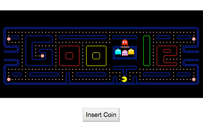 First Interactive Google Doodle in 2010