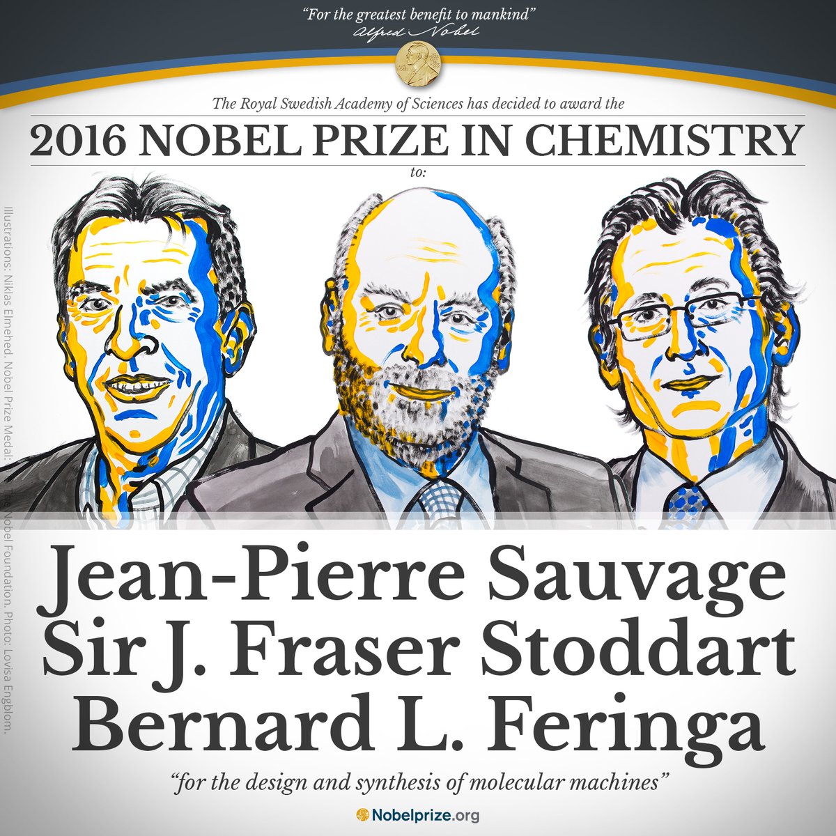 Who won Nobel Prize in Chemistry 2016